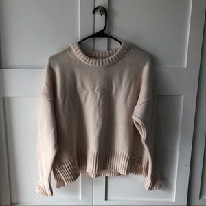 Cream sweater with cashmere